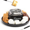 Indoor Electric Smores Maker Smores Kit with 4 Marshmallows Roasting Forks, Black