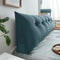 Chenille Cushion Back and Waist Support Wedge Pillow